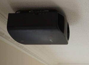 Flush flat low profile projector mount bracket and Sony VPL-VW500ES