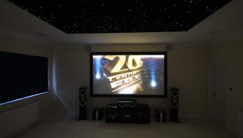 4K Home cinema Installation in Cambridgeshire - Kef R series speakers