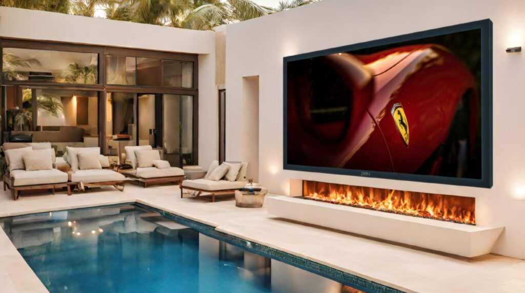 Zion Luxury TV outdoors 